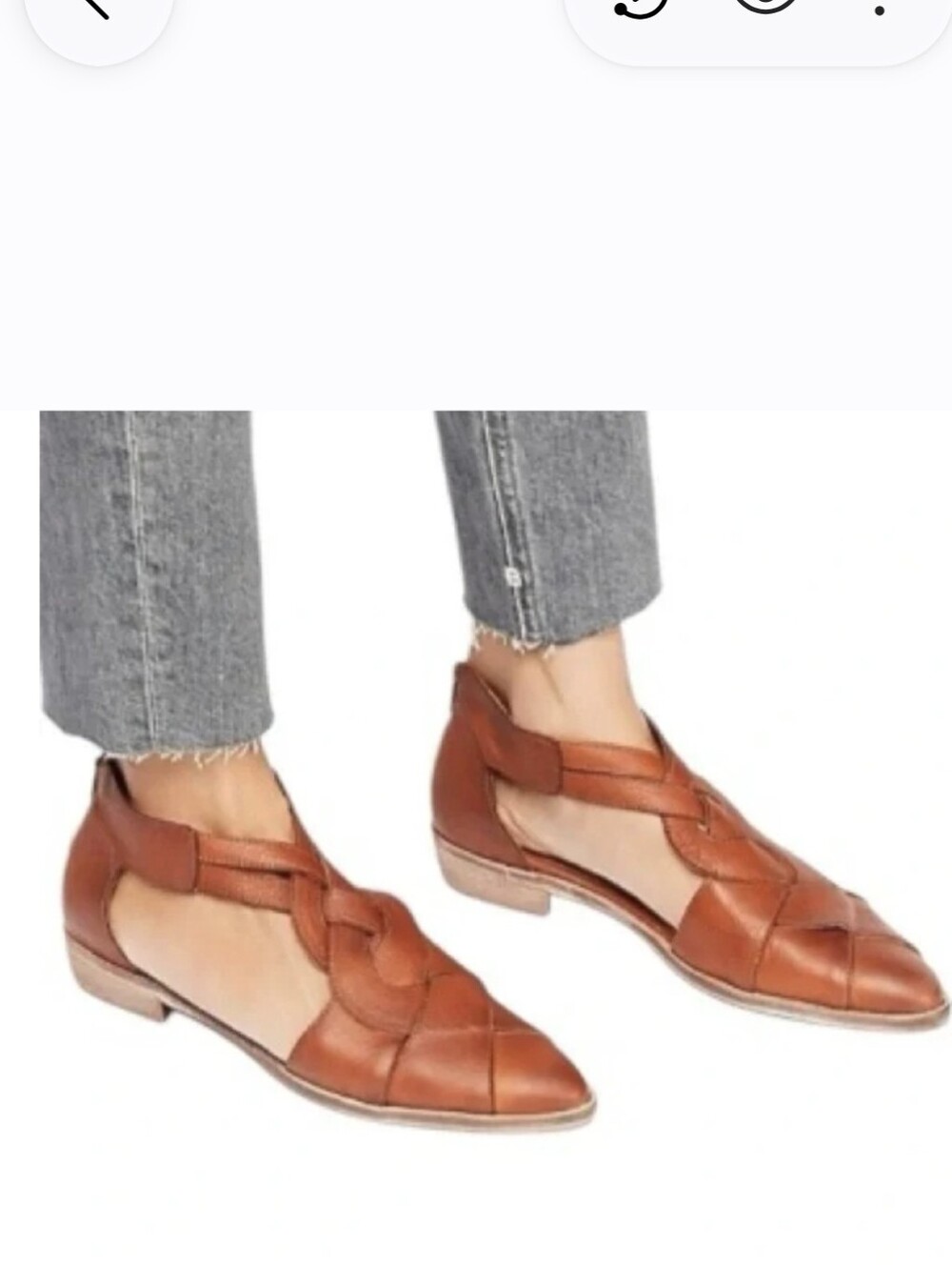 Free People Wonder Lust Sandals Flats Woven Leather Boho Cottagecore Granola